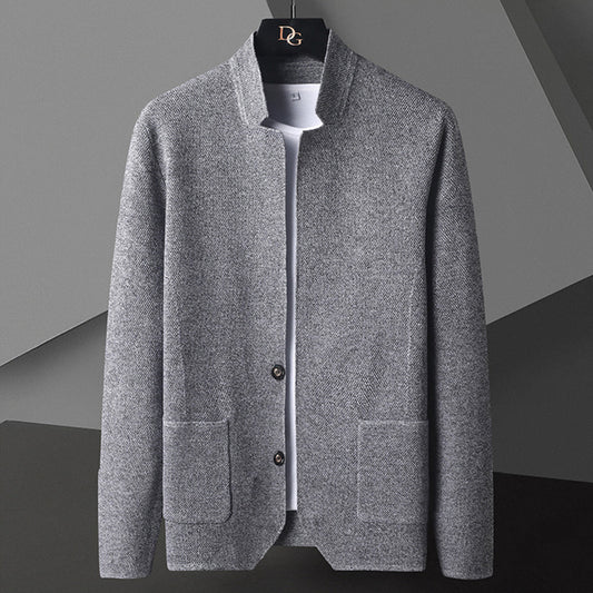 Lässige Herrenjacke mit Knöpfen