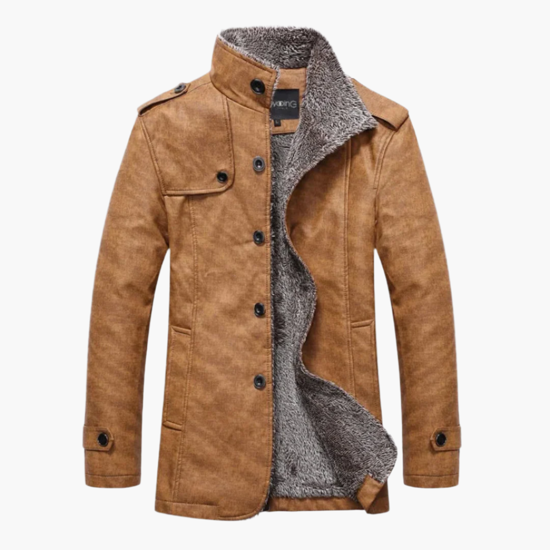 Lässige Herrenjacke mit Knöpfen
