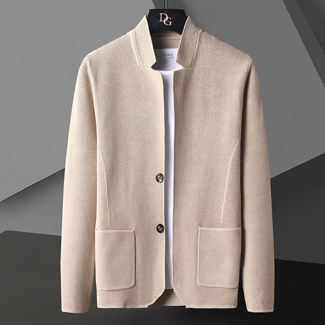 Lässige Herrenjacke mit Knöpfen
