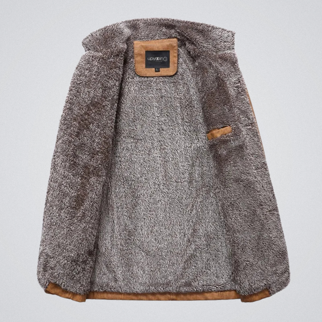 Lässige Herrenjacke mit Knöpfen