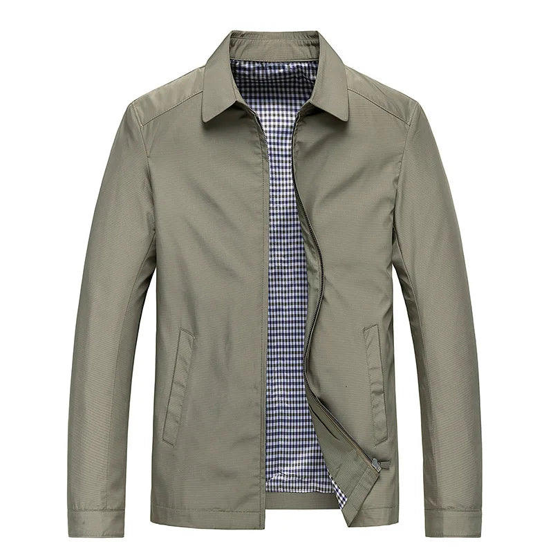 Lässige Herrenjacke mit Reißverschluss