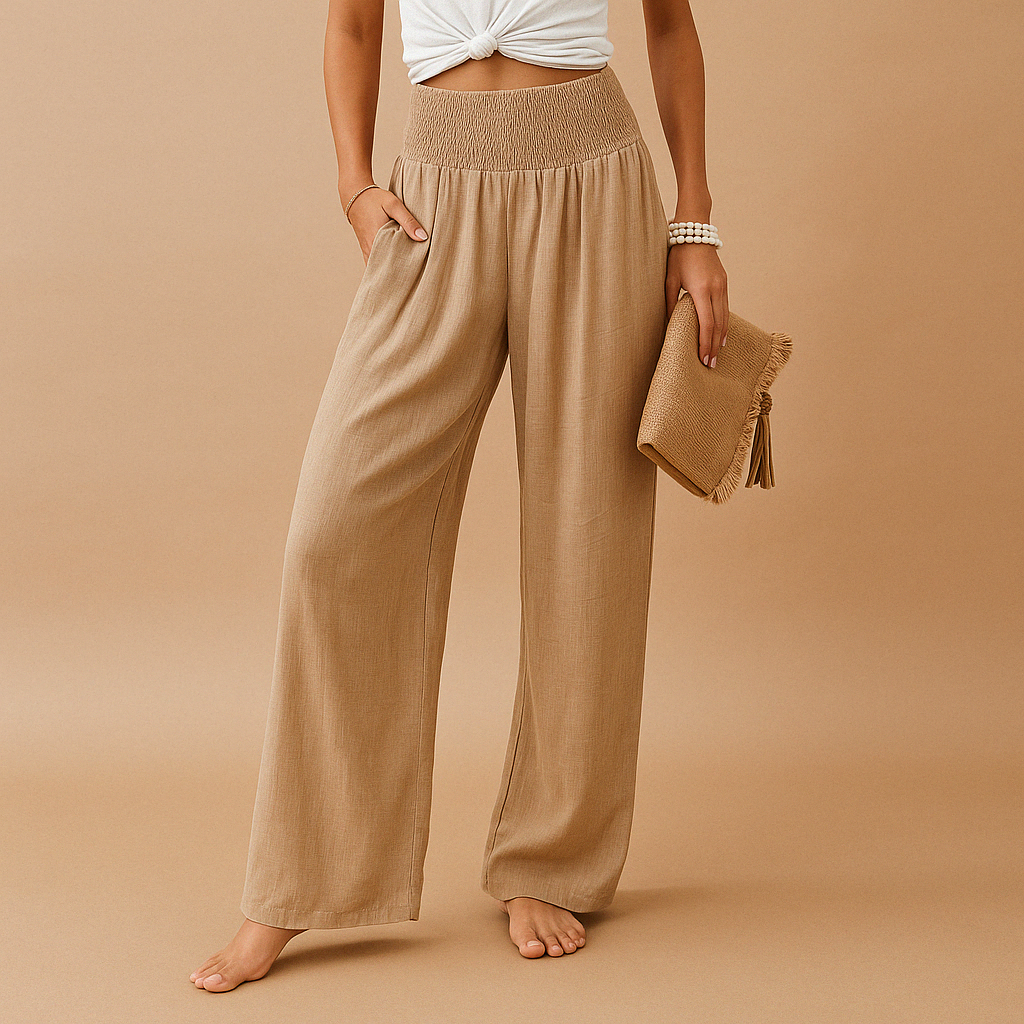 Lässige Hose mit weitem Bein