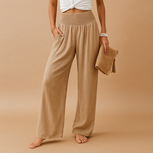 Lässige Hose mit weitem Bein