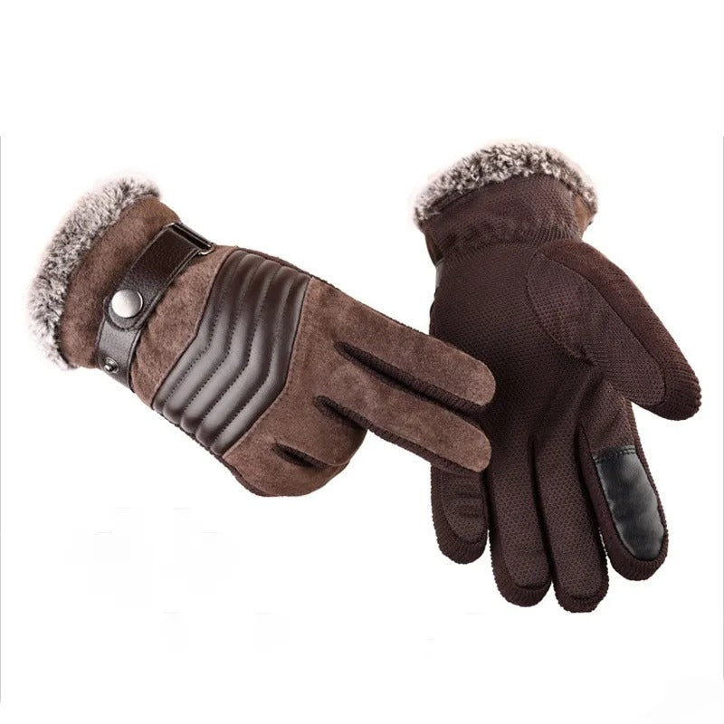 Lässige Lederhandschuhe für Herren