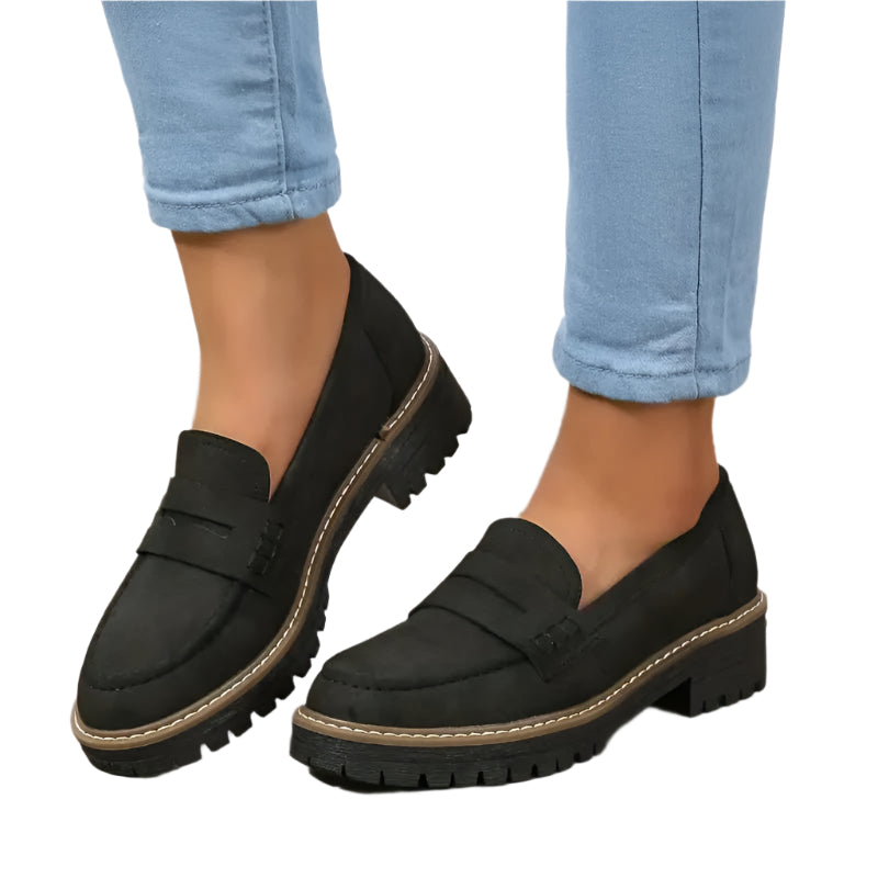 Lässige und elegante Damen-Slipper aus Wildleder