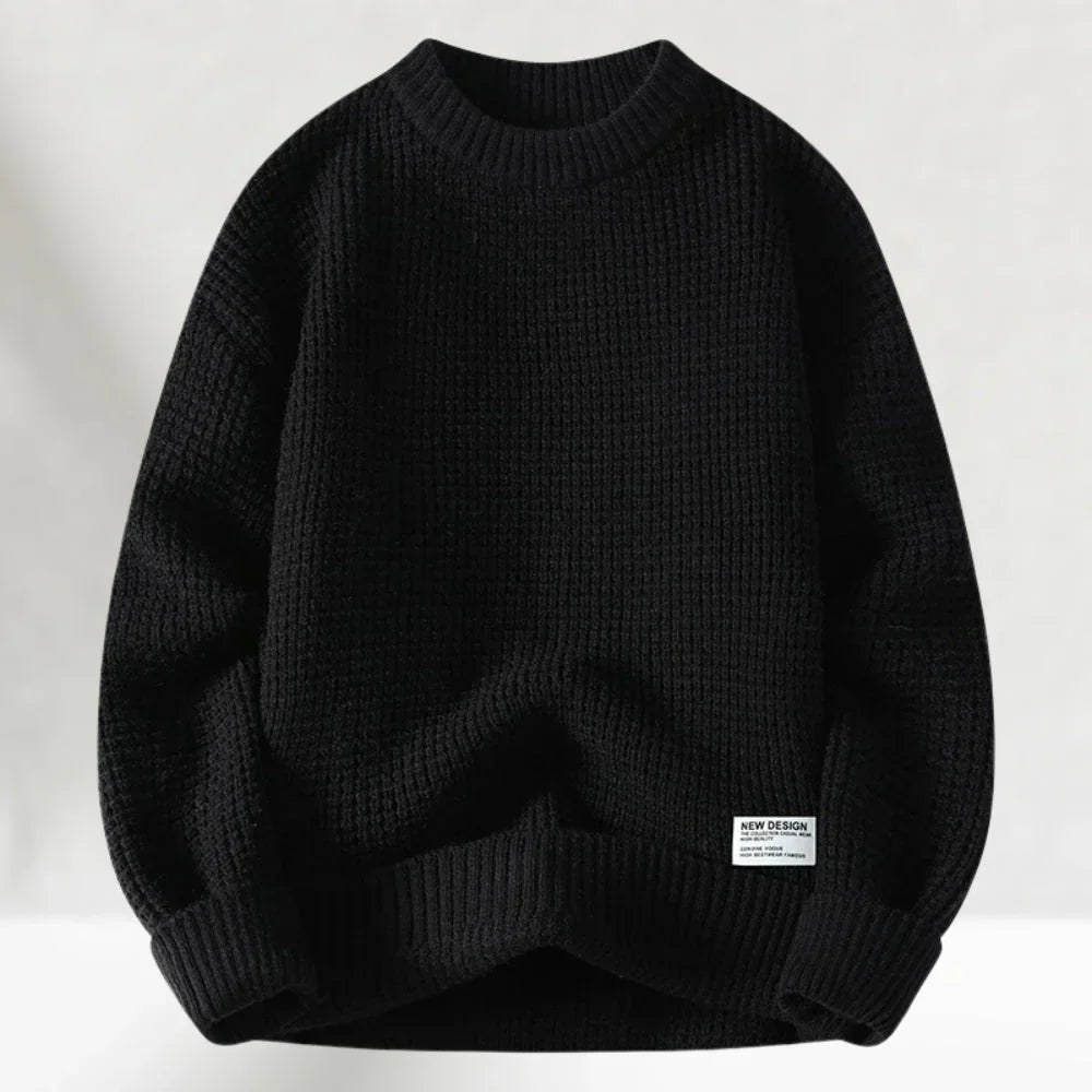 Lässiger Herren-Pullover mit Rundhalsausschnitt