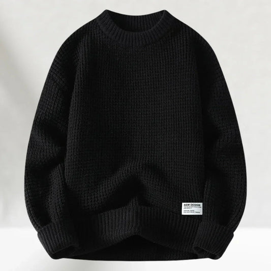 Lässiger Herren-Pullover mit Rundhalsausschnitt