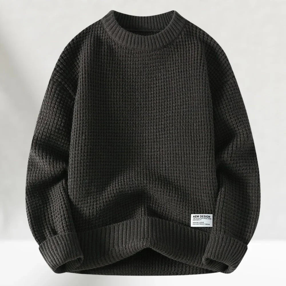 Lässiger Herren-Pullover mit Rundhalsausschnitt