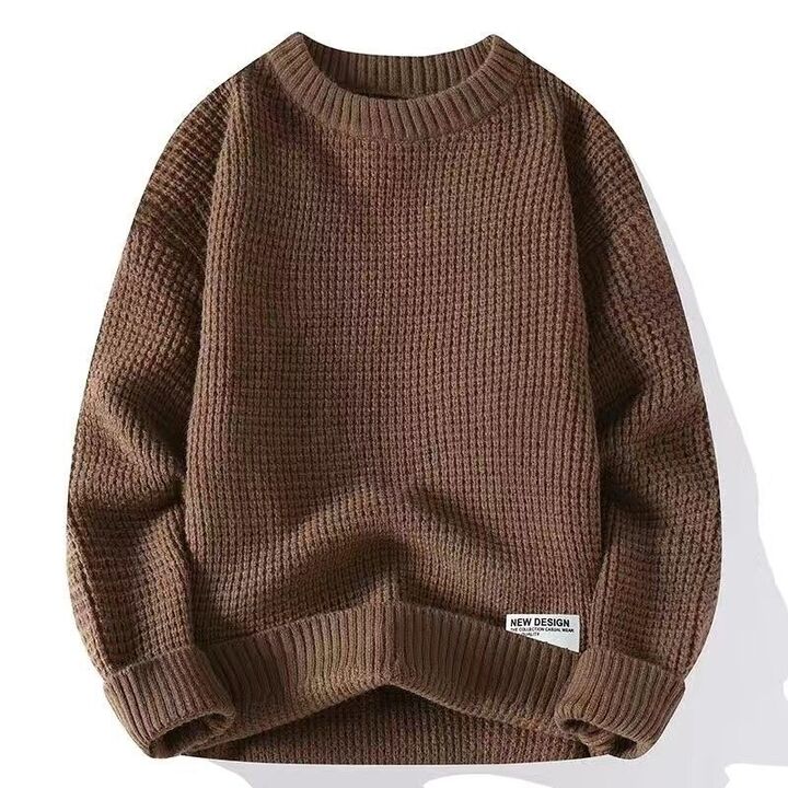 Lässiger Herren-Pullover mit Rundhalsausschnitt
