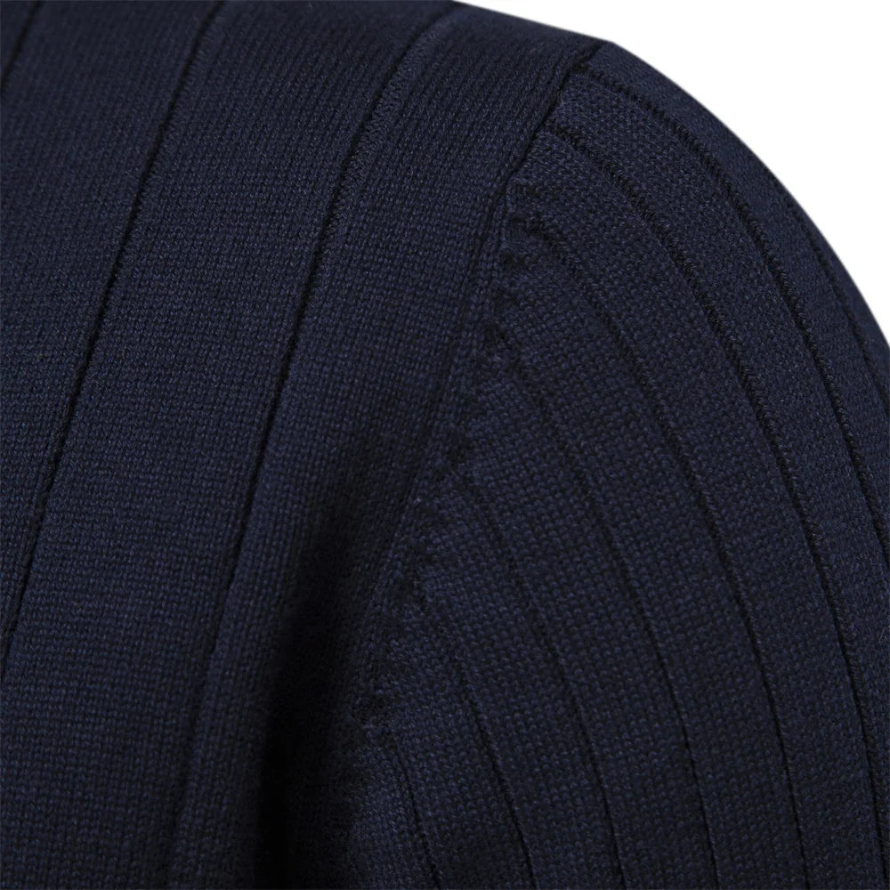 Lässiger Herren-Strickpullover mit Reißverschluss