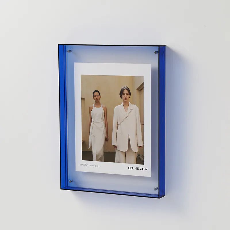 Lebendiger Acryl-Displayrahmen – Moderner farbenfroher Fotohalter