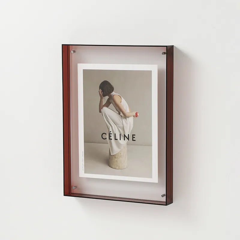 Lebendiger Acryl-Displayrahmen – Moderner farbenfroher Fotohalter