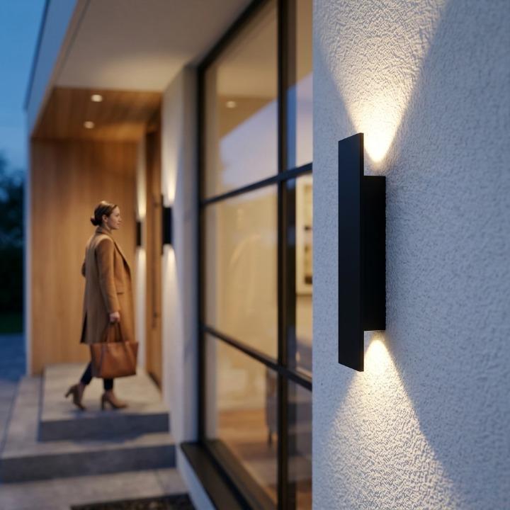 LED-Außenwandleuchte mit Up-and-Down-Licht – wetterfest, IP65