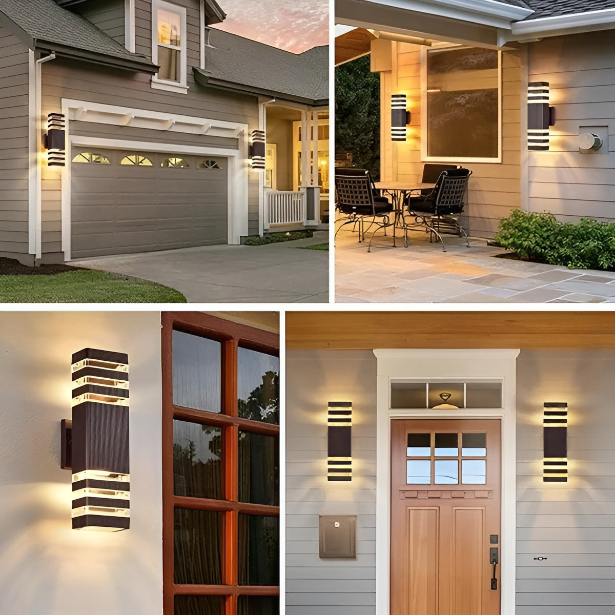 LED-Außenwandleuchte – modernes Up-and-Down-Licht, wetterfest