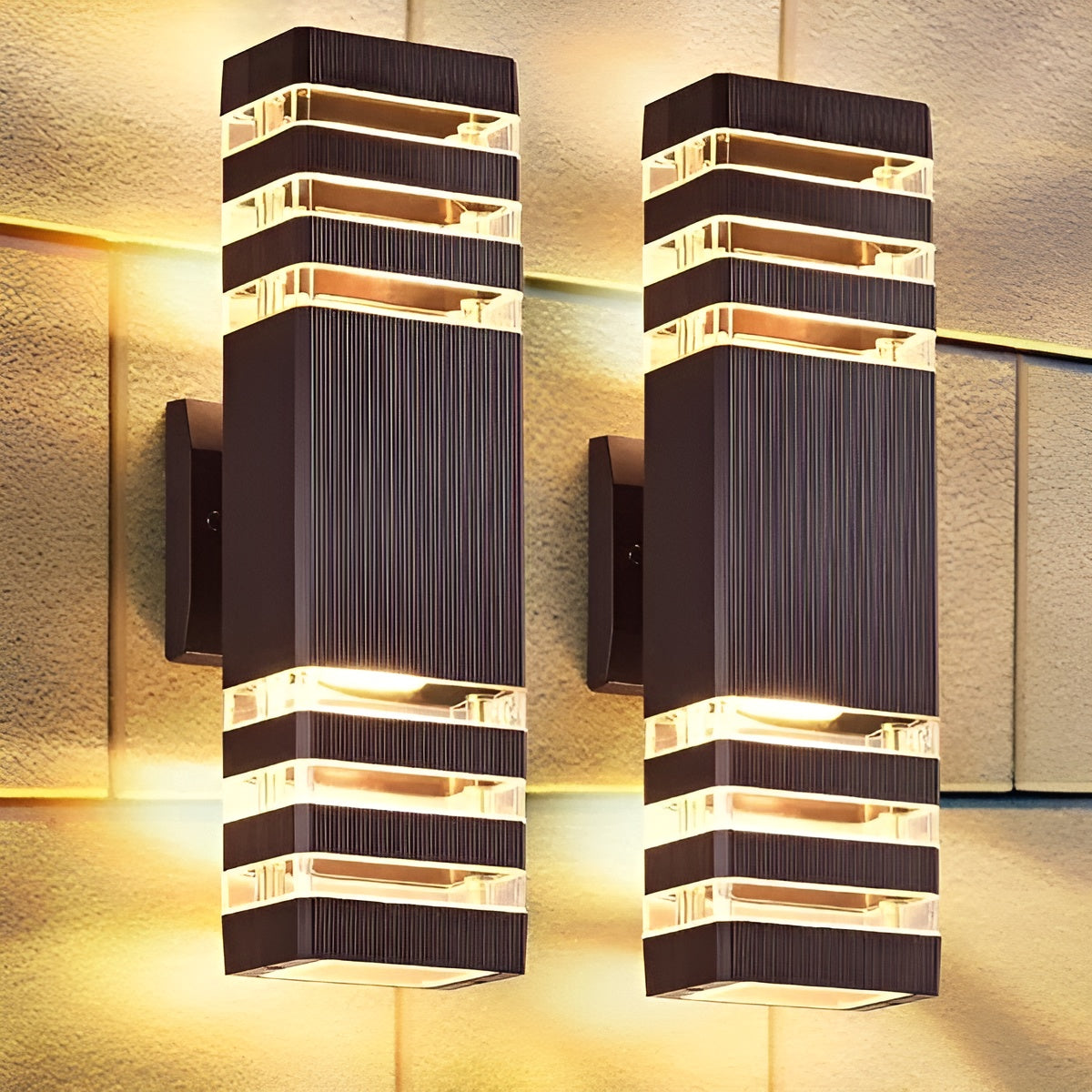 LED-Außenwandleuchte – modernes Up-and-Down-Licht, wetterfest