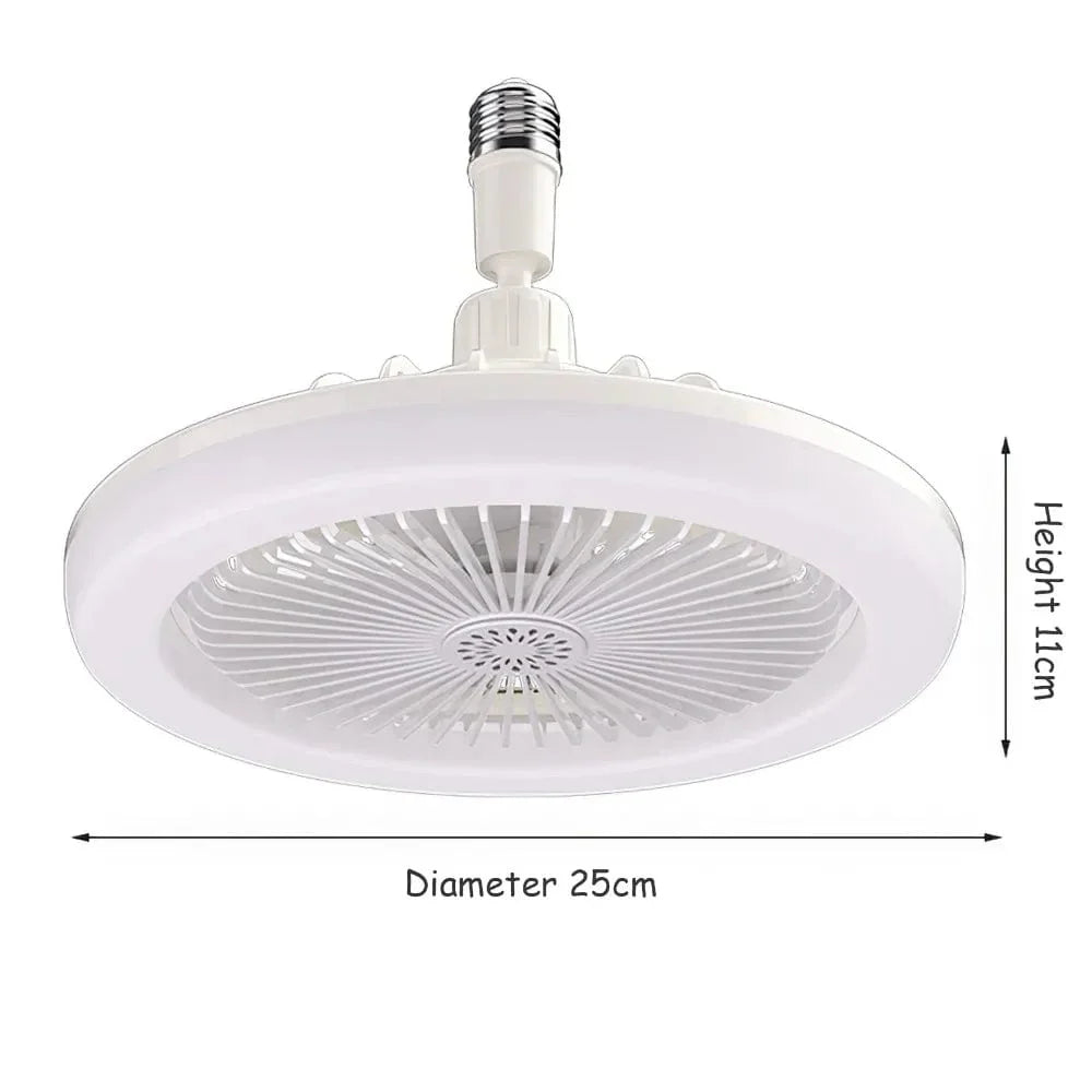 LED-Deckenventilator mit Lampe E27 für Wohnzimmer und Schlafzimmer