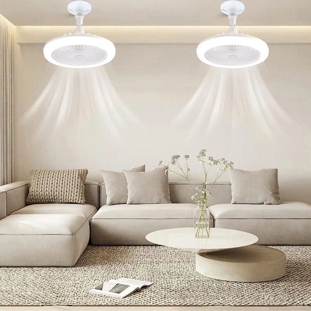 LED-Deckenventilator mit Lampe E27 für Wohnzimmer und Schlafzimmer
