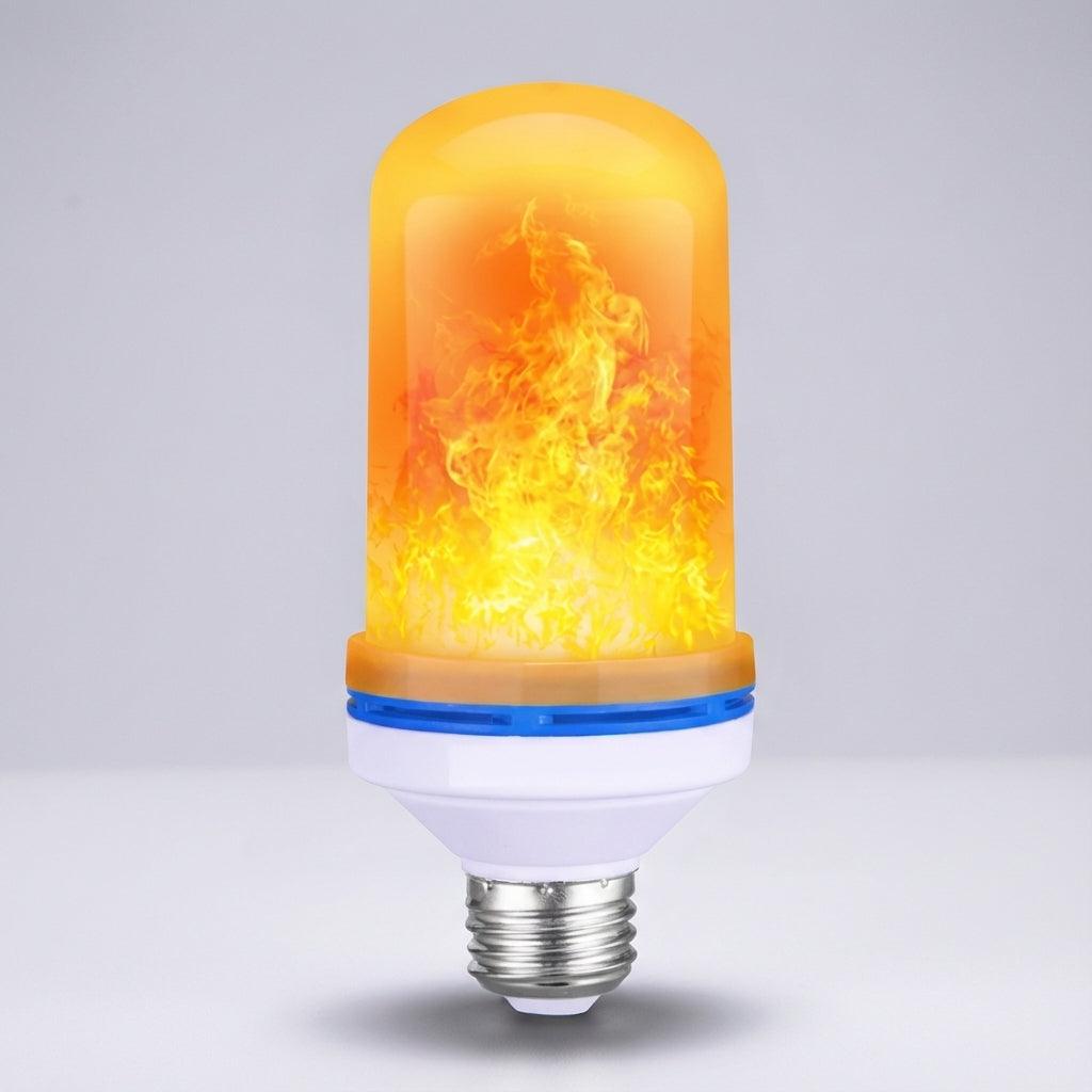 LED-Glühbirne mit flackerndem Flammeneffekt für eine gemütliche Wohnatmosphäre