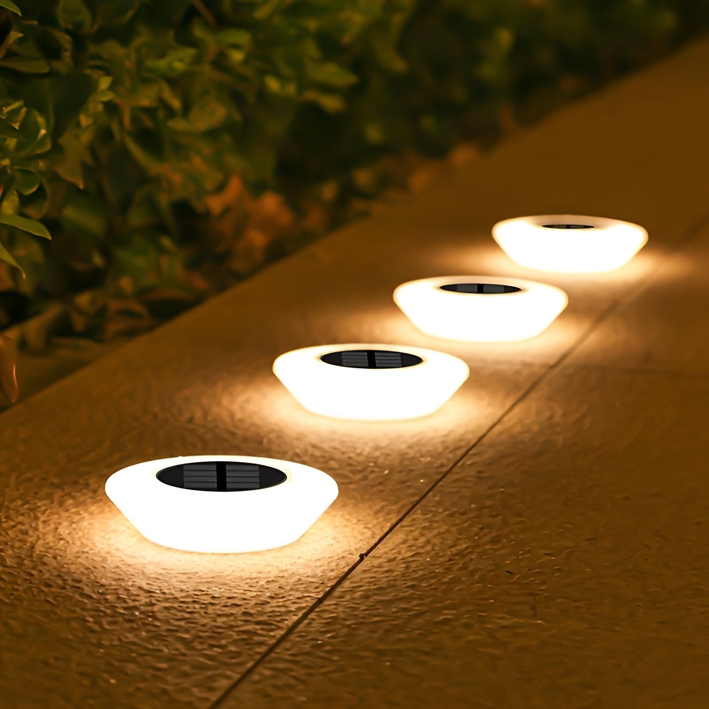 LED-Solar-Gartenleuchte Warmweiß Außenwegbeleuchtung