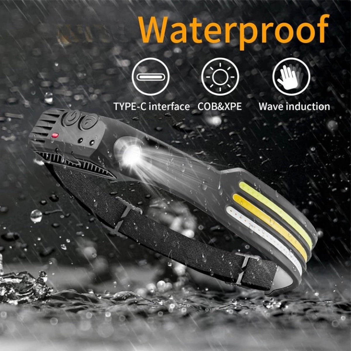 LED-Stirnlampe X3 – Wasserdichte und wiederaufladbare Kopflampe zum Laufen, Wandern und für Outdoor-Abenteuer