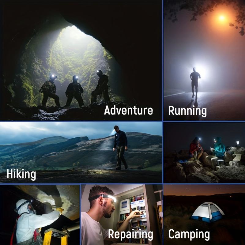 LED-Stirnlampe X3 – Wasserdichte und wiederaufladbare Kopflampe zum Laufen, Wandern und für Outdoor-Abenteuer