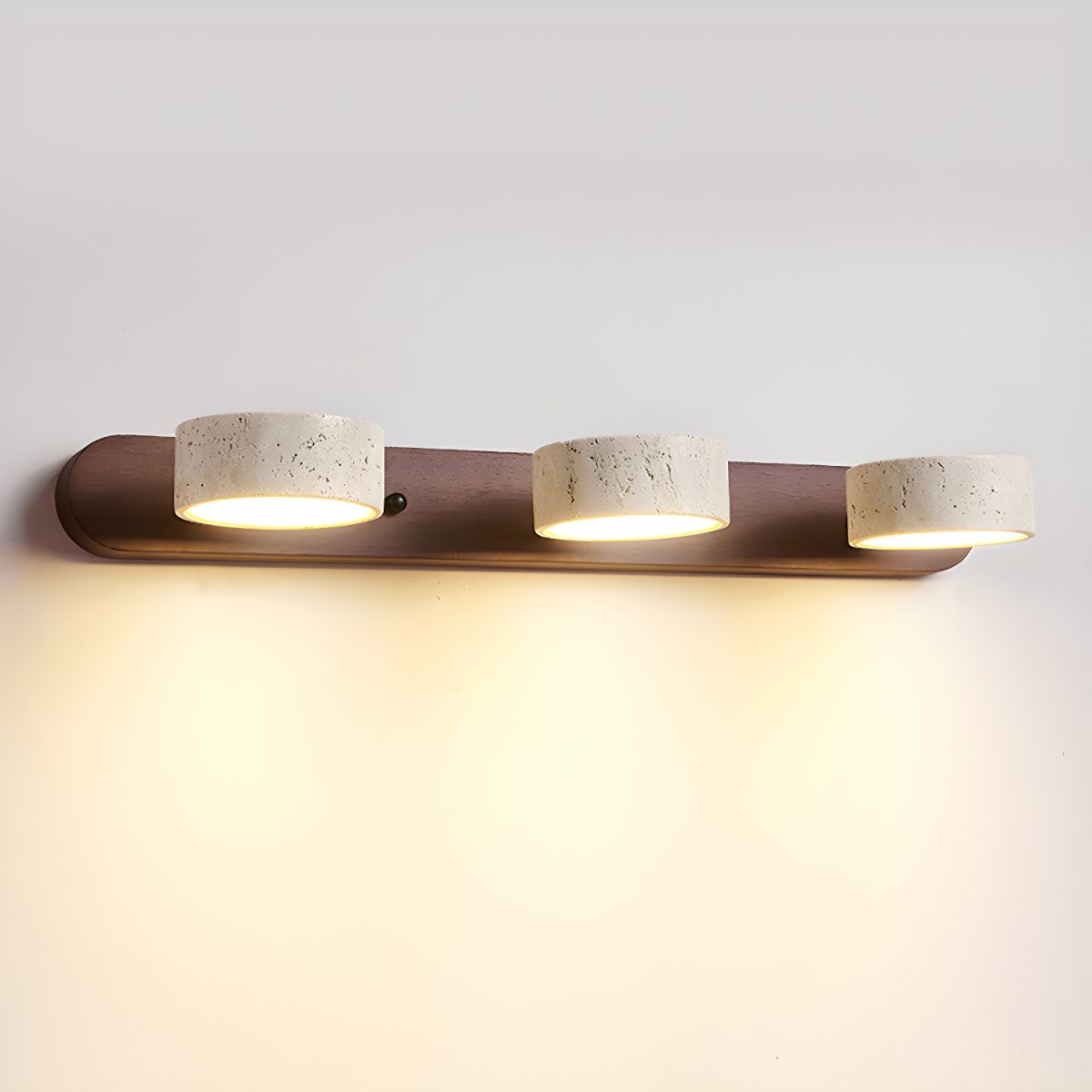 LED-Wandleuchte aus Travertin für architektonischen Luxus