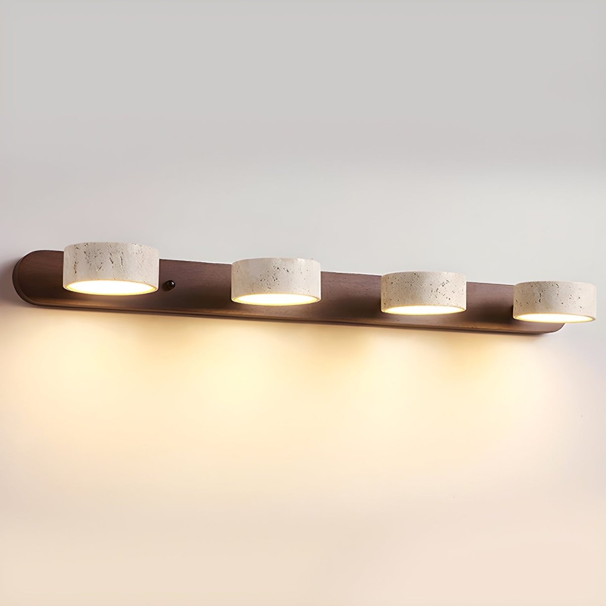 LED-Wandleuchte aus Travertin für architektonischen Luxus