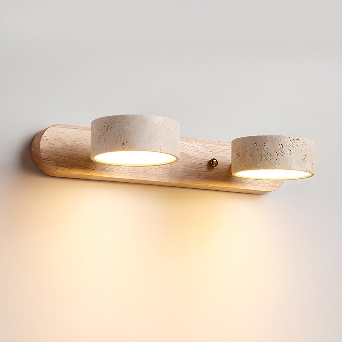 LED-Wandleuchte aus Travertin für architektonischen Luxus