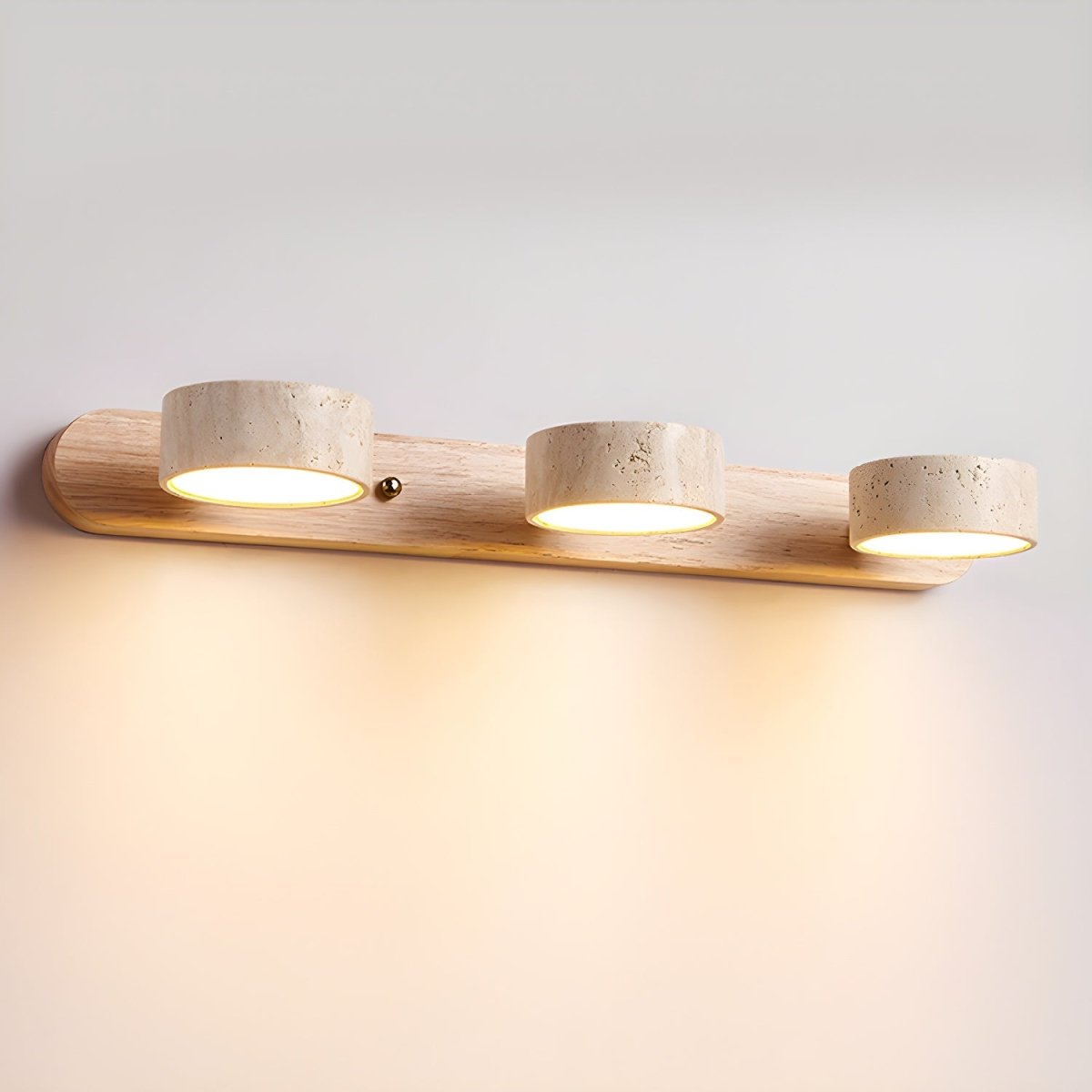 LED-Wandleuchte aus Travertin für architektonischen Luxus