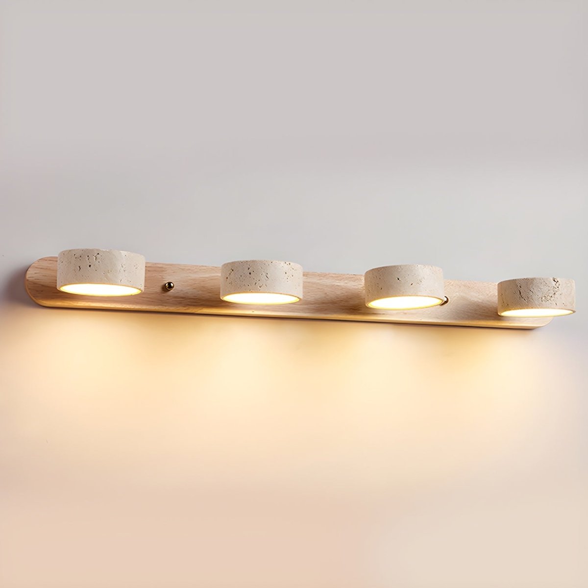 LED-Wandleuchte aus Travertin für architektonischen Luxus