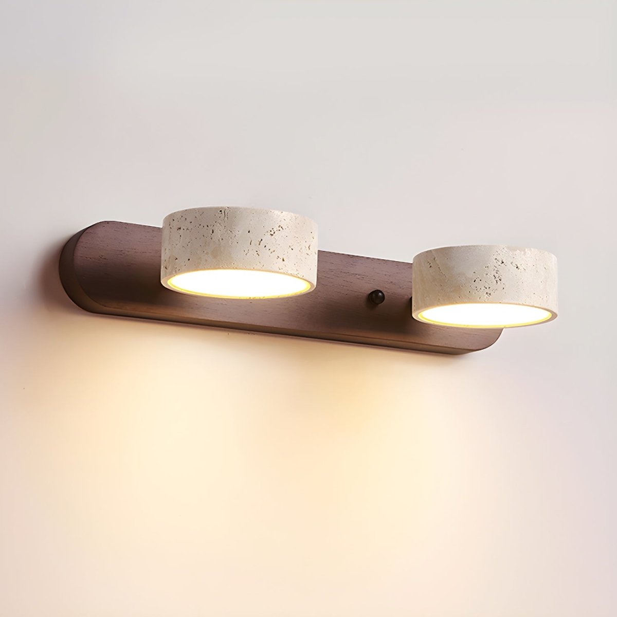 LED-Wandleuchte aus Travertin für architektonischen Luxus