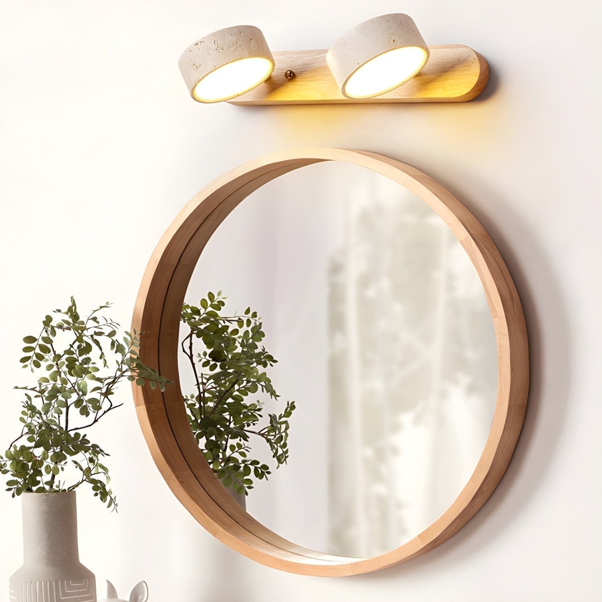 LED-Wandleuchte aus Travertin für architektonischen Luxus