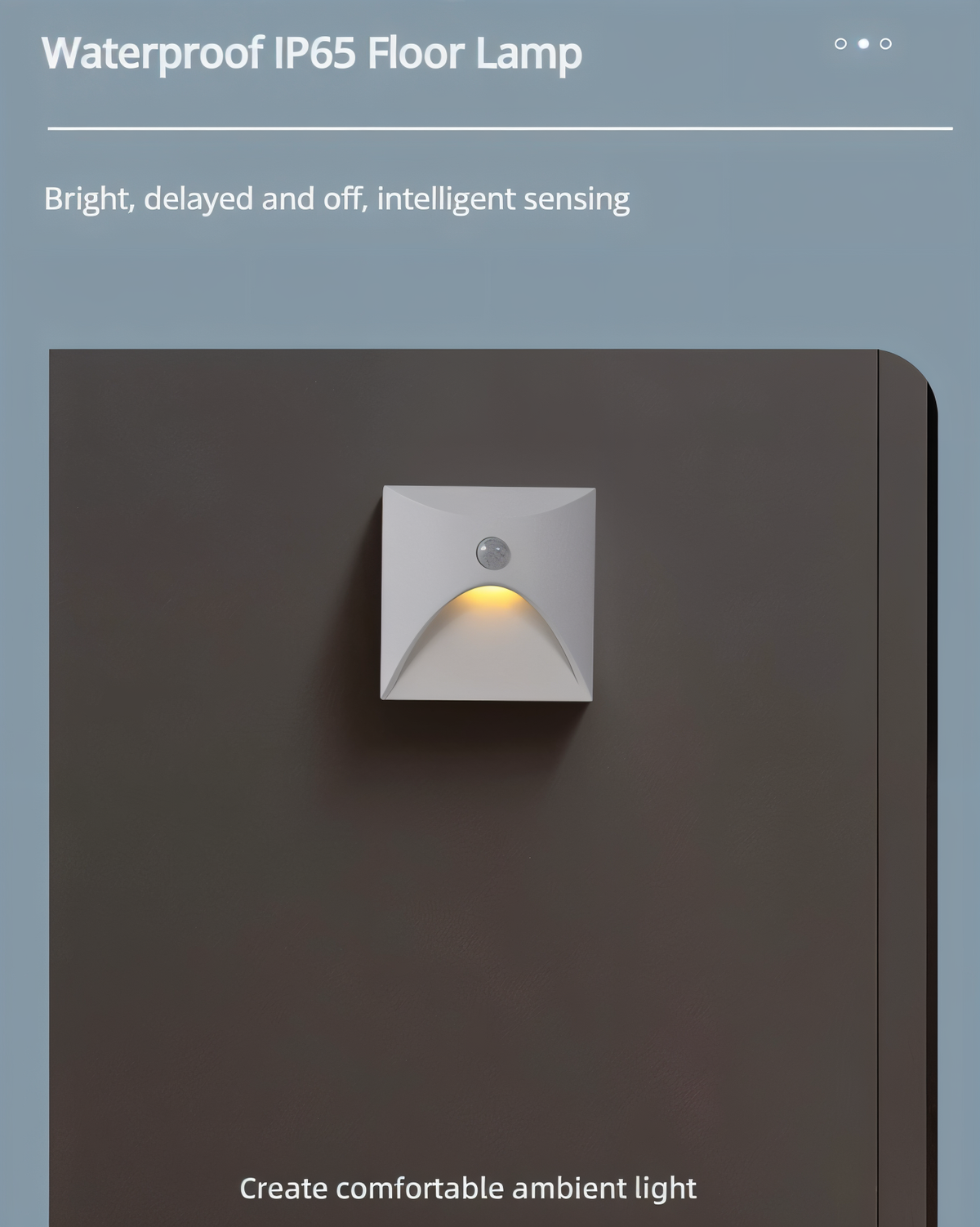 LED-Wandleuchte mit Bewegungssensor – wasserdichte Wandlampe nach IP65 für den Innen- und Außenbereich