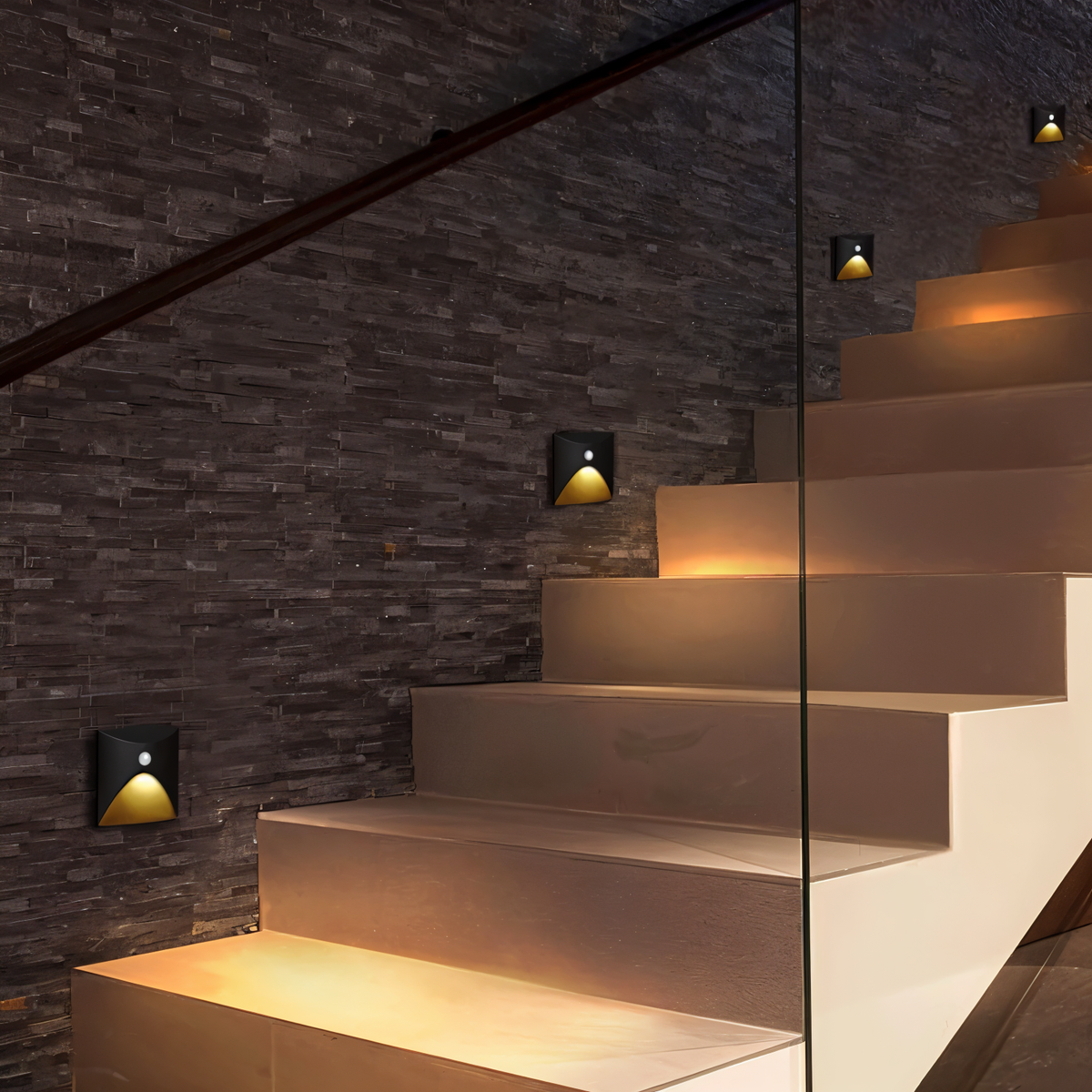 LED-Wandleuchte mit Bewegungssensor – wasserdichte Wandlampe nach IP65 für den Innen- und Außenbereich