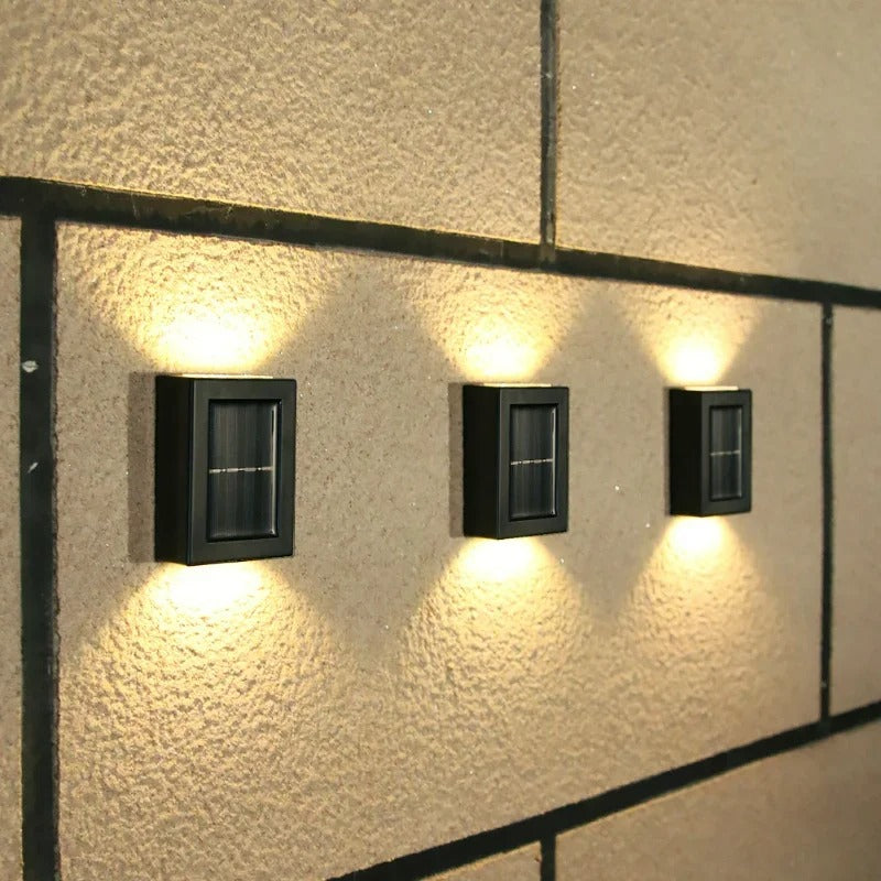 LED-Wandleuchten – Solarbetrieben und wetterfest