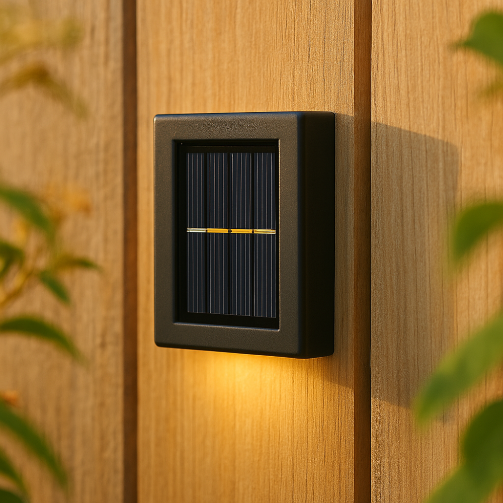 LED-Wandleuchten – Solarbetrieben und wetterfest