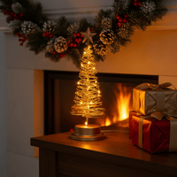 LED-Weihnachtsbaum im Spiraldesign mit Stern