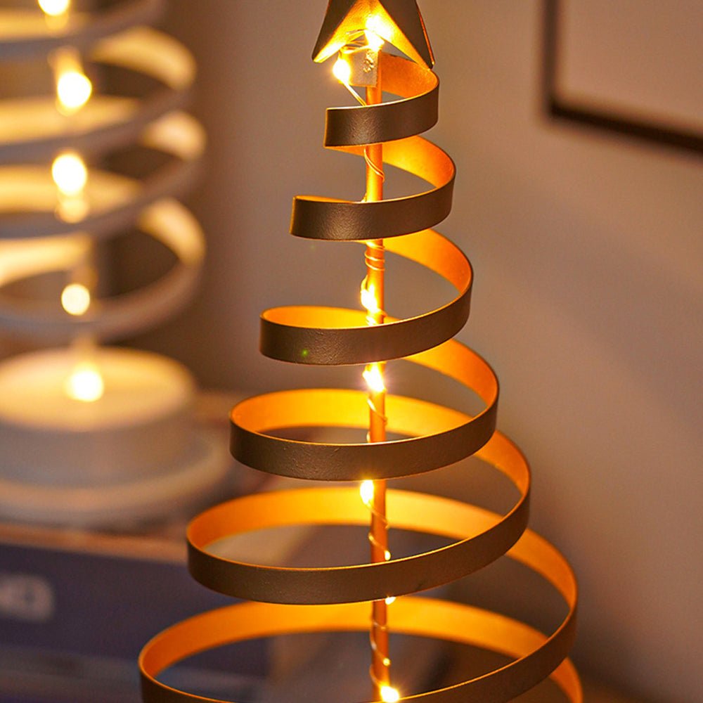 LED-Weihnachtsbaum im Spiraldesign mit Stern