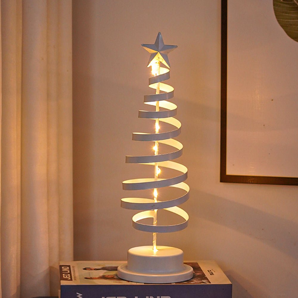 LED-Weihnachtsbaum im Spiraldesign mit Stern