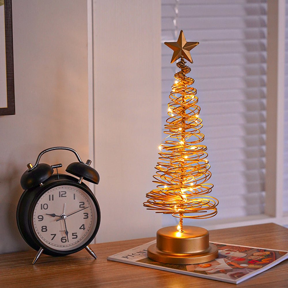 LED-Weihnachtsbaum im Spiraldesign mit Stern