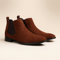 Leder-Chelsea-Boots für Herren | Zum Hineinschlüpfen | Bequeme Stiefeletten für den Alltag