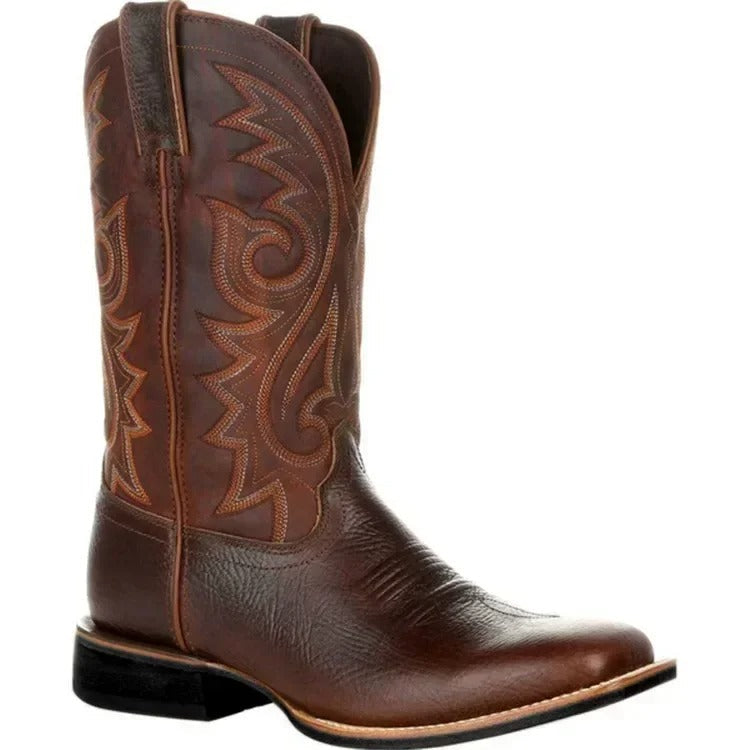Leder-Cowboystiefel für Herren