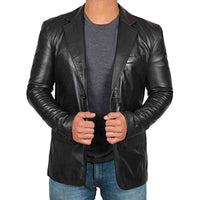Lederblazerjacke für Herren