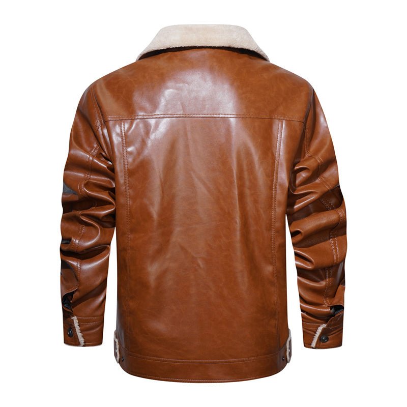 Legere Herrenjacke mit Sherpa-Kragen