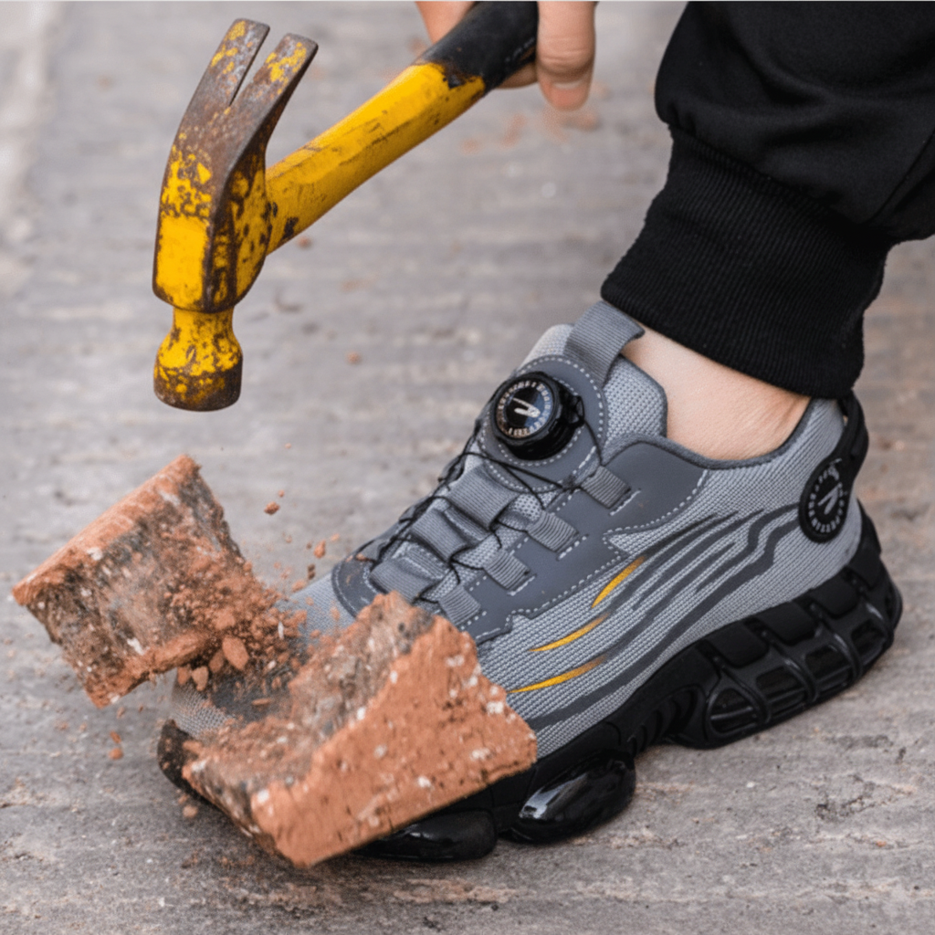 Leichte Arbeitsschuhe mit Stahlkappe – atmungsaktive und rutschfeste Mesh-Sneaker