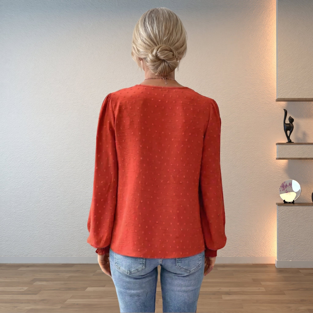 Leichte, atmungsaktive Damenbluse | Tailliertes, elegantes Sommertop