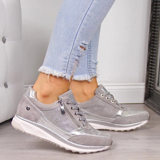 Leichte Damen-Sneaker mit Reißverschluss