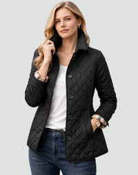 Leichte Damen-Steppjacke für die Übergangszeit mit Knopfleiste