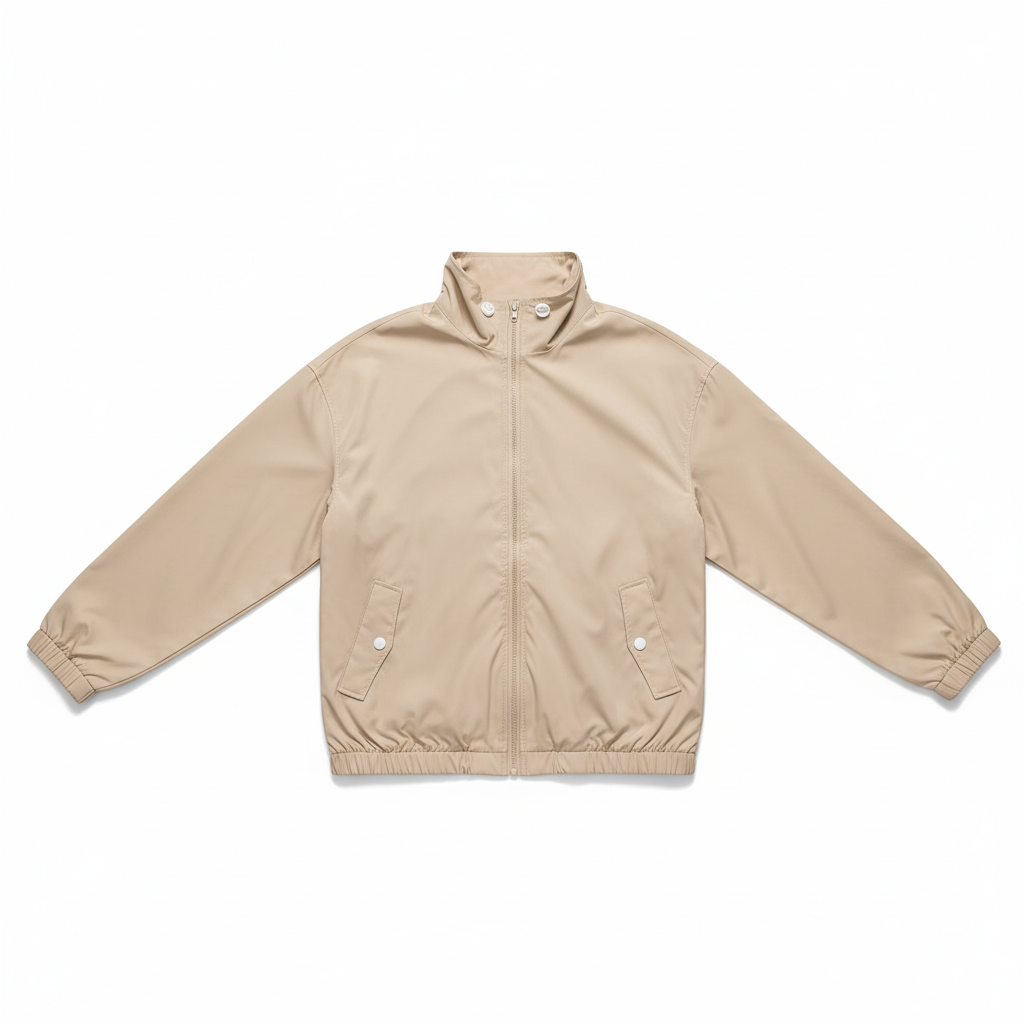 Leichter Damen-Windbreaker mit Stehkragen und Reißverschluss