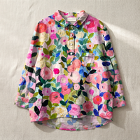 Leichte Damenbluse mit Blumenmuster – atmungsaktives Oberteil im Relaxed Fit